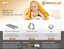 Tablet Screenshot of freisolar.de
